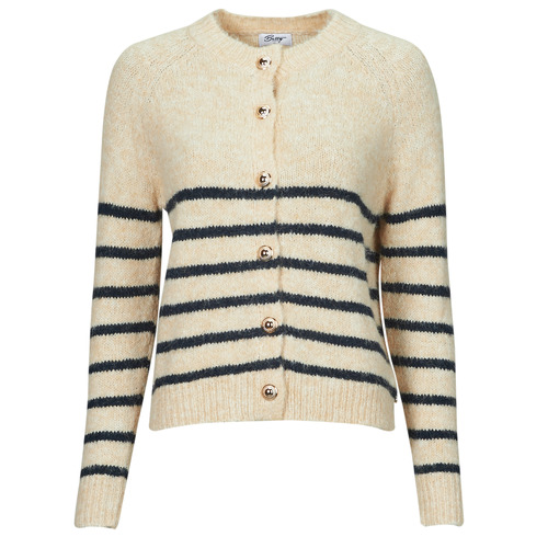 Vêtements Femme Gilets / Cardigans Betty London FLEUR Beige / Marine