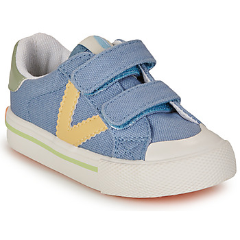 Chaussures Garçon Baskets basses Victoria TRIBU Bleu / Jaune