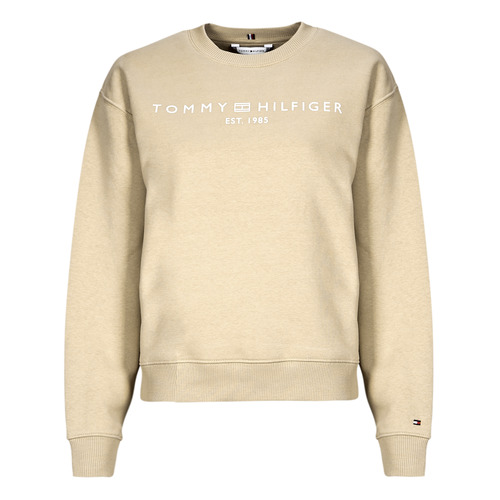 Vêtements Femme Sweats Tommy Hilfiger MDRN REG CORP LOGO C-NK SWTSHRT Beige