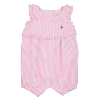 Vêtements Fille Combinaisons / Salopettes Polo Ralph Lauren YDOXMSHBBL-ONE PIECE-SHORTALL Rose