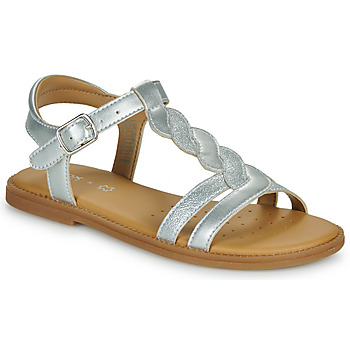 Chaussures Fille Sandales et Nu-pieds Geox J SANDAL KARLY GIRL Argenté