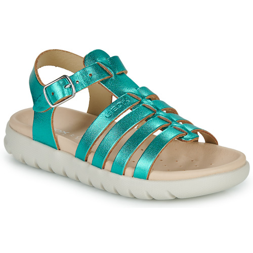 Chaussures Fille Sandales et Nu-pieds Geox J SANDAL SOLEIMA GIR Bleu