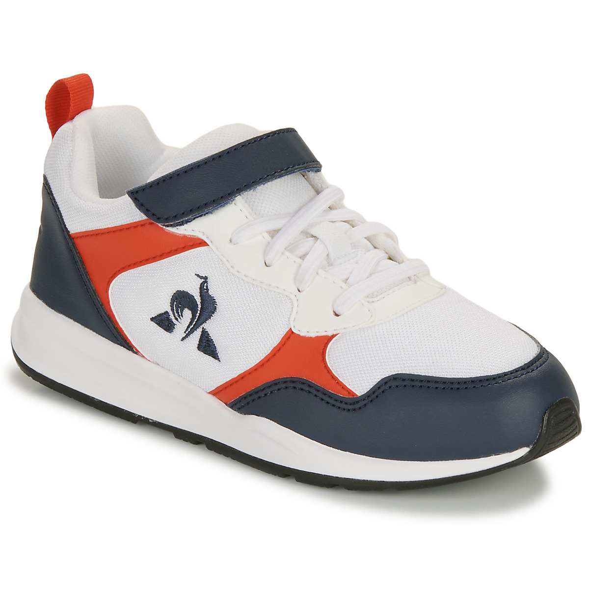 Chaussures Enfant Baskets basses Le Coq Sportif R500 KIDS Blanc / Marine / Rouge