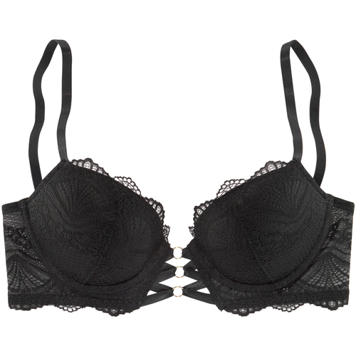 Sous-vêtements Femme Rembourrés Lascana Soutien-gorge push-up Eleonora Noir