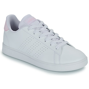 Chaussures Fille Baskets basses Adidas Sportswear ADVANTAGE K Blanc / Rose