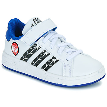 Chaussures Garçon Baskets basses Adidas Sportswear GRAND COURT SPIDER-MAN EL K Blanc / Bleu