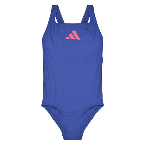 Vêtements Fille Maillots de bain 1 pièce adidas Performance 3 BARS SOL ST Y Bleu / Rose