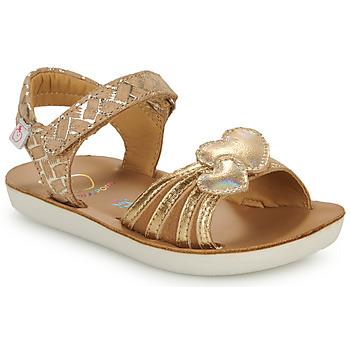 Chaussures Fille Sandales et Nu-pieds Shoo Pom GOA HEART Doré