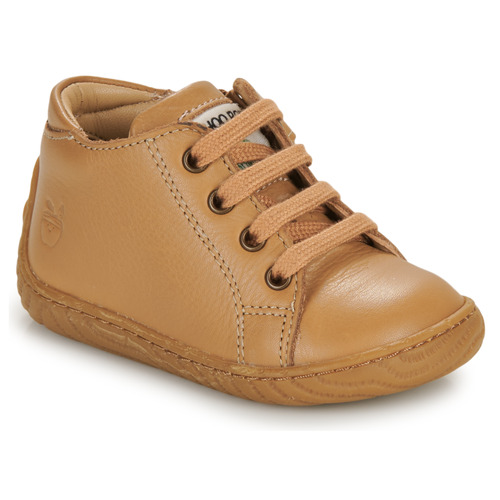 Chaussures Enfant Baskets montantes Shoo Pom WOOD ZIP BASE Cognac