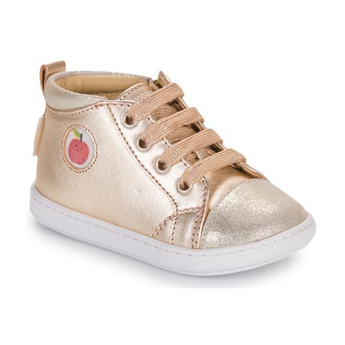 Chaussures Fille Baskets montantes Shoo Pom BOUBA ZIP LACE Doré