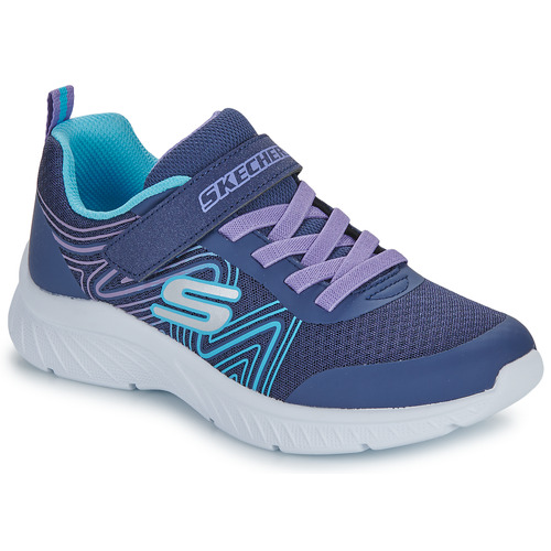 Chaussures Fille Baskets basses Skechers MICROSPEC PLUS - SWIRL SWEET Marine / Violet