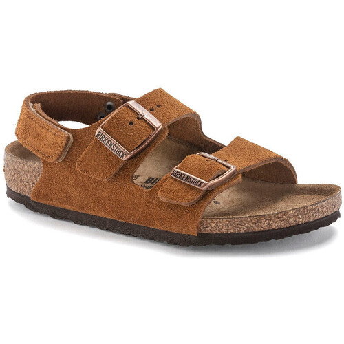 Chaussures Femme Baskets mode Birkenstock Sandale pour enfant milano Marron