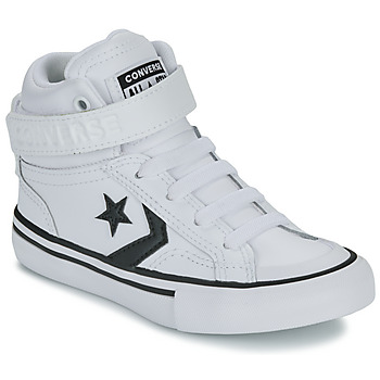 Chaussures Garçon Baskets montantes Converse PRO BLAZE STRAP LEATHER Blanc / Noir