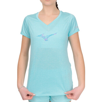 Vêtements Femme T-shirts & Polos Mizuno J2GAA207-23 Bleu