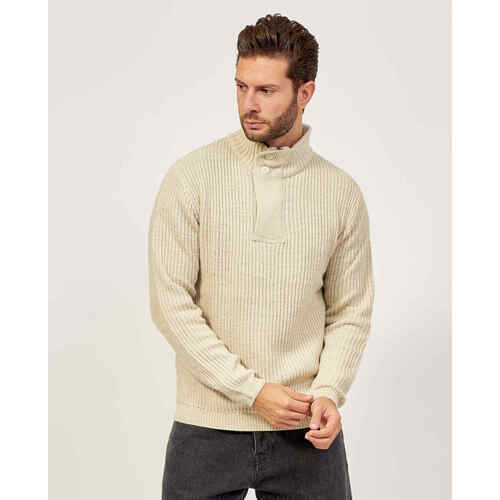 Vêtements Homme Pulls Yes Zee Pull col roulé homme Beige