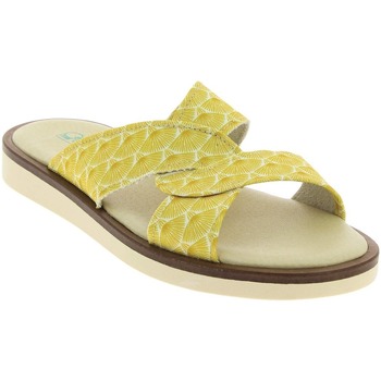 Chaussures Femme Chaussons Chausse Mouton -  Charentaises LIFOU - Jaune - Taille Jaune