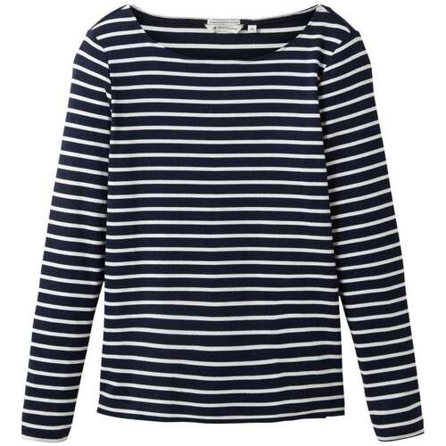 Vêtements Femme T-shirts manches courtes Tom Tailor 156934VTAH23 Marine