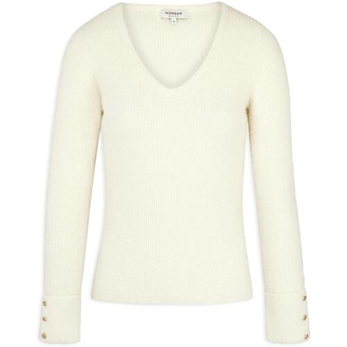 Vêtements Femme Pulls Morgan Moove ivoire pull l Beige