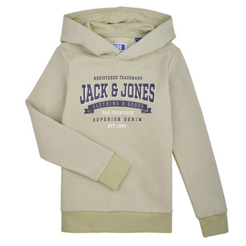 Vêtements Garçon Sweats Jack & Jones JJELOGO SWEAT HOOD 2 COL 24 SNJNR Vert