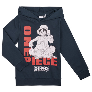 Vêtements Garçon Sweats Name it NKMNALLE ONEPIECE SWEAT WH BRU  VDE Marine