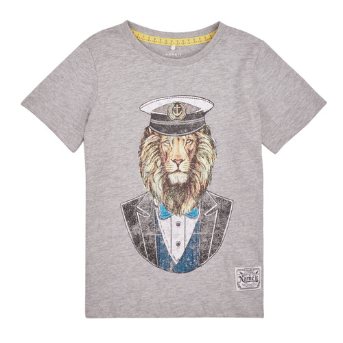 Vêtements Garçon T-shirts manches courtes Name it NKMTOLE SS TOP PS Gris