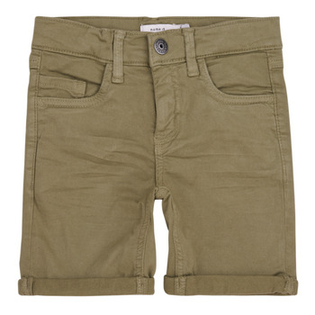 Vêtements Garçon Shorts / Bermudas Name it NKMSILAS SLIM L TWI SHORTS 9587-MF TB Kaki