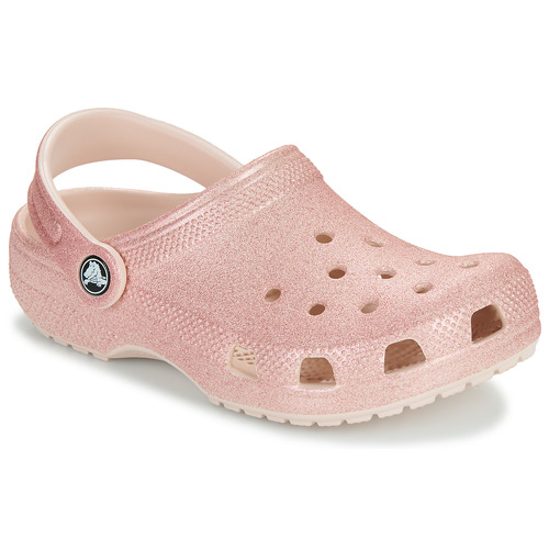 Chaussures Fille Sabots Crocs Classic Glitter Clog K Rose / Glitter