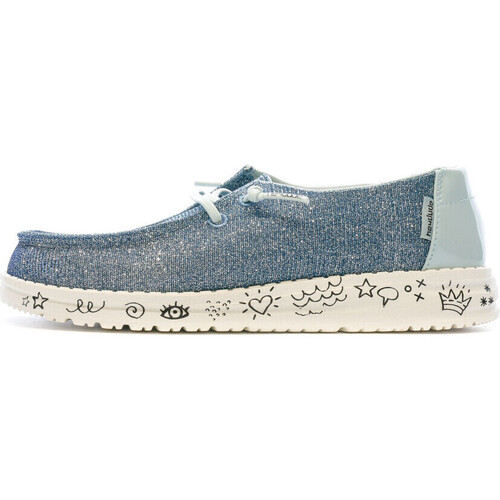 Chaussures Fille Baskets basses HEYDUDE HD-13012 Bleu