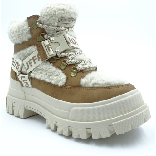 Chaussures Femme Baskets mode Buffalo 1622329 ASPHA COM MID WARM Beige