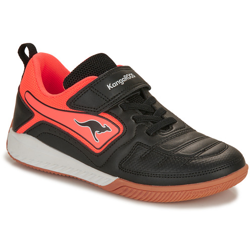 Chaussures Enfant Sport Indoor Kangaroos K5-Block EV Noir / Rouge