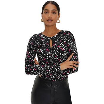 Vêtements Femme T-shirts manches longues Dorothy Perkins DP4298 Noir