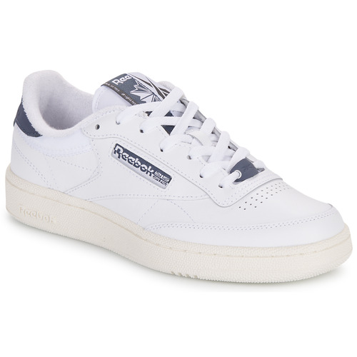 Chaussures Baskets basses Reebok Classic CLUB C 85 Blanc / Marine