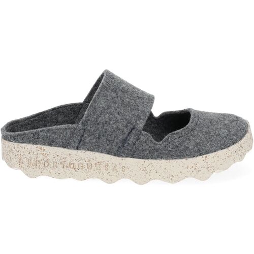 Chaussures Femme Sabots Asportuguesas Mules Gris