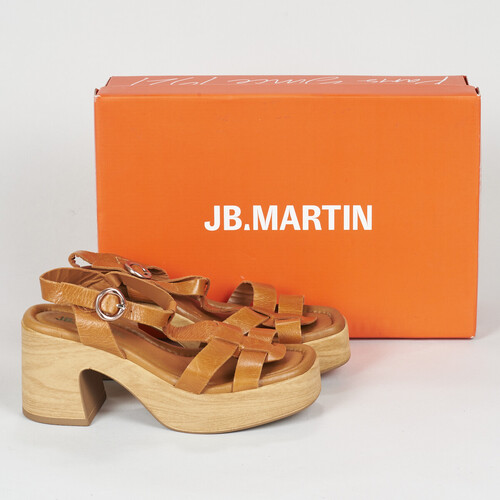 Chaussures Femme Sabots JB Martin BORNEO VINTAGE COGNAC