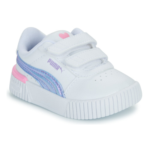 Chaussures Fille Baskets basses Puma Carina 2.0 Bouncy Sky V Inf Blanc / Violet