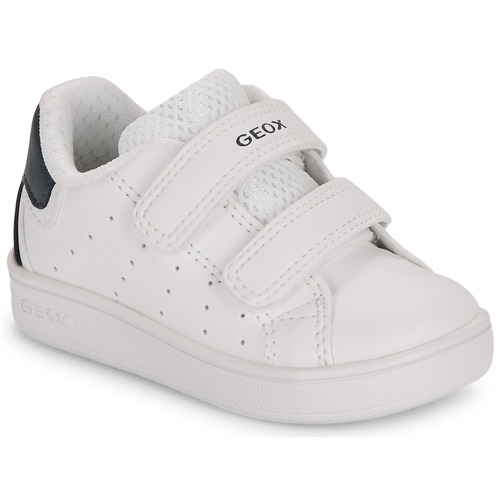 Chaussures Garçon Baskets basses Geox B ECLYPER BOY Blanc / Marine