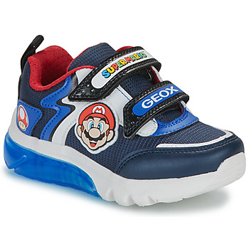 Chaussures Garçon Baskets basses Geox J CIBERDRON BOY Marine / Bleu