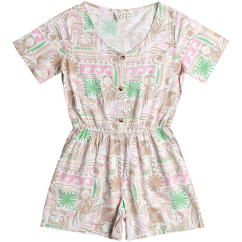 Vêtements Fille Robes courtes Roxy Hey Soul Sister Blanc