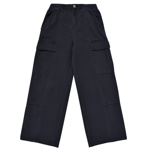 Vêtements Fille Pantalons cargo Levi's LVG TWILL '94 BAGGY WIDE LEG C Noir