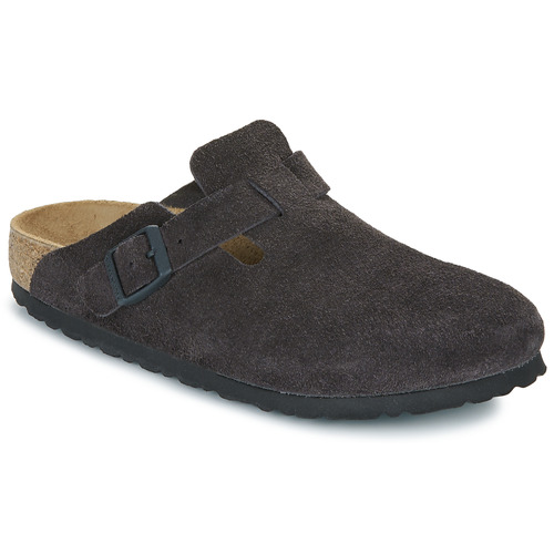 Chaussures Sabots Birkenstock Boston LEVE Velvet Grey Gris