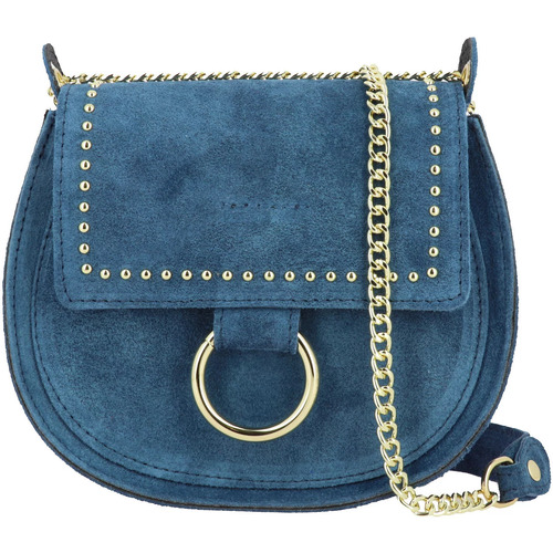 Sacs Femme Sacs Dupond Durand VOLUTES sac bandoulière en cuir Bleu