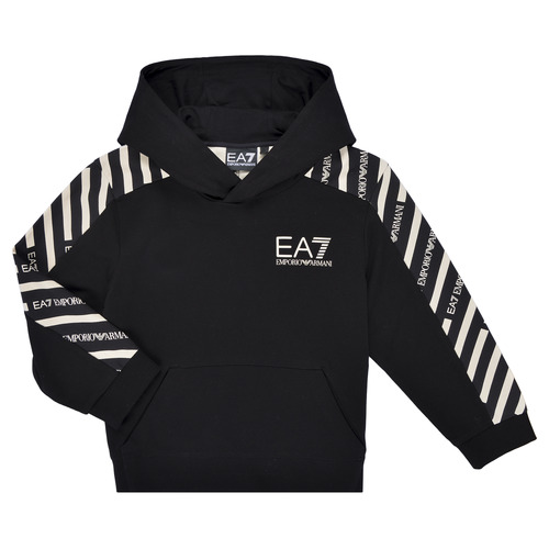 Vêtements Garçon Sweats Emporio Armani EA7 GRAPHIC SERIES SWEATSHIRT Noir / Blanc