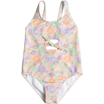 Vêtements Fille Maillots de bain 1 pièce Roxy All About Sol Blanc