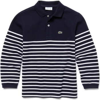 Vêtements Garçon Polos manches longues Lacoste PJ1850 Bleu