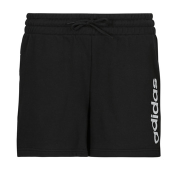 Vêtements Femme Shorts / Bermudas Adidas Sportswear Essentials Linear French Terry Shorts Noir / Blanc