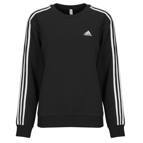 Vêtements Femme Sweats Adidas Sportswear Essentials 3-Stripes Fleece Sweatshirt Noir / Blanc