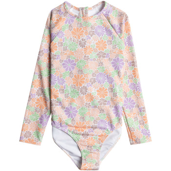 Vêtements Fille Maillots de bain 1 pièce Roxy All About Sol Blanc