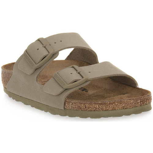 Chaussures Femme Sandales et Nu-pieds Birkenstock ARIZONA FADED KHAKI CALZ S Vert