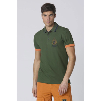 Vêtements Homme Polos manches courtes Aeronautica Militare PO1761P199 39306 SEAWED GREEN Vert