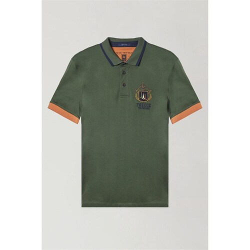 Vêtements Homme Polos manches courtes Aeronautica Militare 241PO1761P199 polo homme Vert